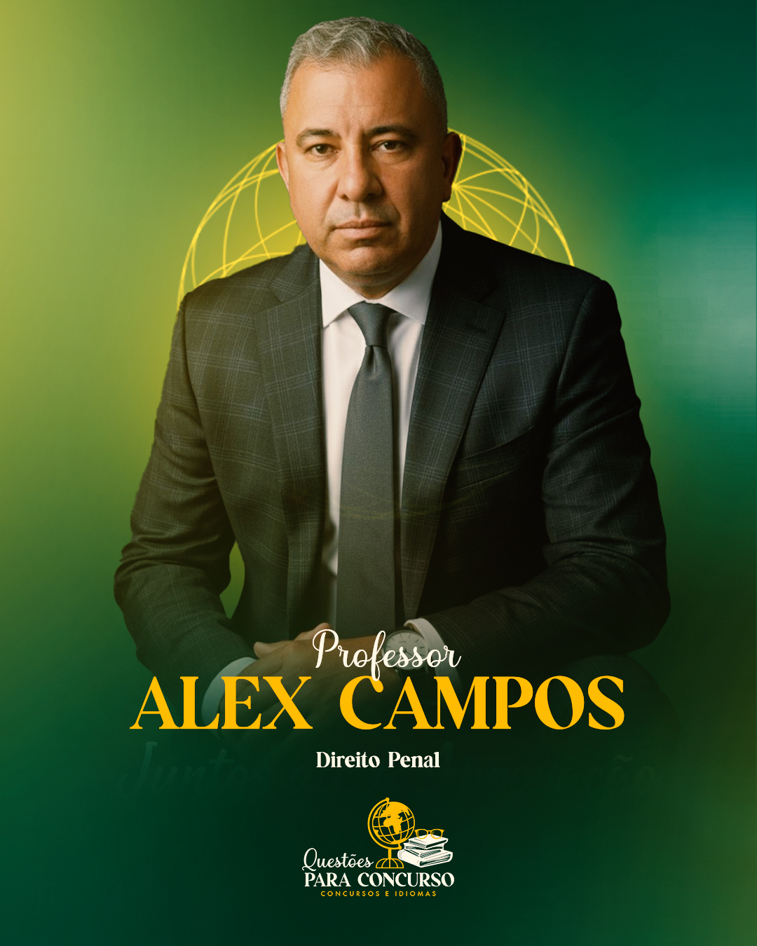 Professor Alex - especialista em concursos públicos e coach educacional da Questões para Concurso
